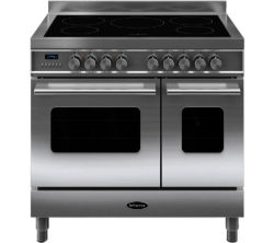BRITANNIA  Delphi 90 Twin Electric Induction Range Cooker - Stainless Steel